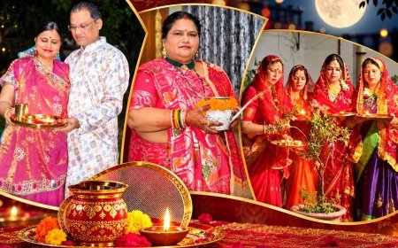हरदोई में दिखा 'करवा चौथ' का चांद- सुहागिनों ने दिया अर्घ्य, जिला पंचायत अध्यक्ष सहित महिलाओं ने किया पारंपरिक पूजन