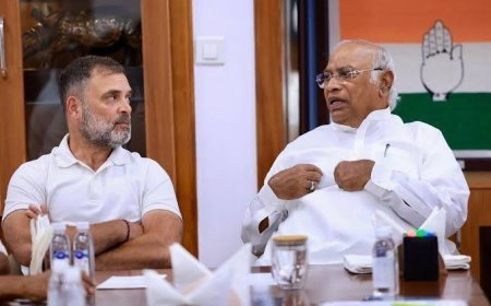 INDIA Bloc Mock Parliament - ज्ञानेश कुमार को हटाने की मांग तेज, खरगे के आवास पर सांकेतिक संसद में 'जन महाभियोग'