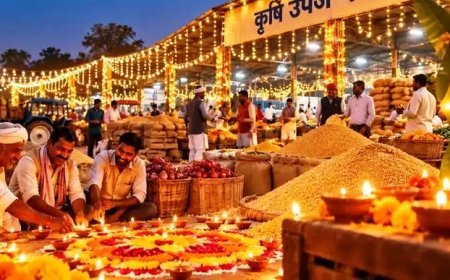 धनतेरस पर यूपी की सभी मंडियों में मनेगा दीपोत्सव: 'स्वच्छ मंडी-शुभ मंडी' अभियान के तहत किसान और व्यापारी होंगे सम्मानित