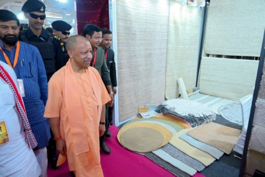 भदोही में 50वें इंडिया कारपेट एक्सपो का आगाज, सीएम योगी बोले- अब पलायन नहीं, अपनी माटी में हुनर दिखा रहे कारीगर