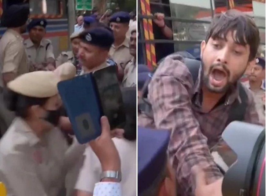 Delhi News: संसद मार्ग थाने के बाहर धरने पर बैठे प्रदर्शनकारी हिरासत में, महिला पत्रकारों से यौन उत्पीड़न के आरोपी पुलिस अधिकारी पर FIR की मांग