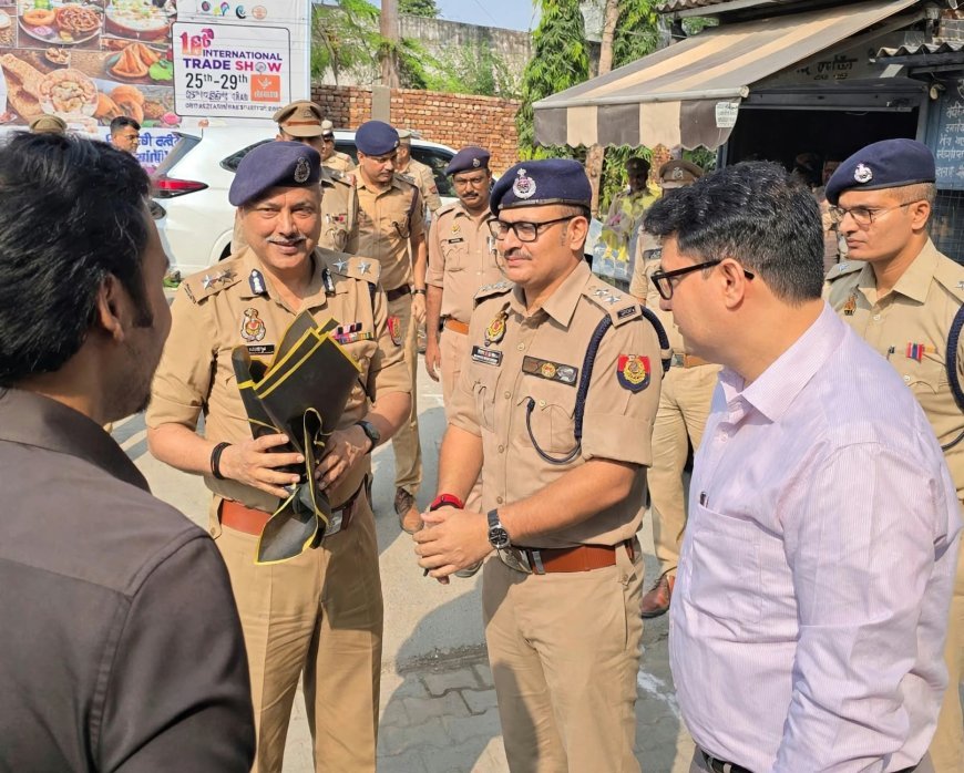 सहारनपुर पहुंचे एडीजी भानु भास्कर, मां शाकंभरी देवी मेला सुरक्षा का लिया जायजा