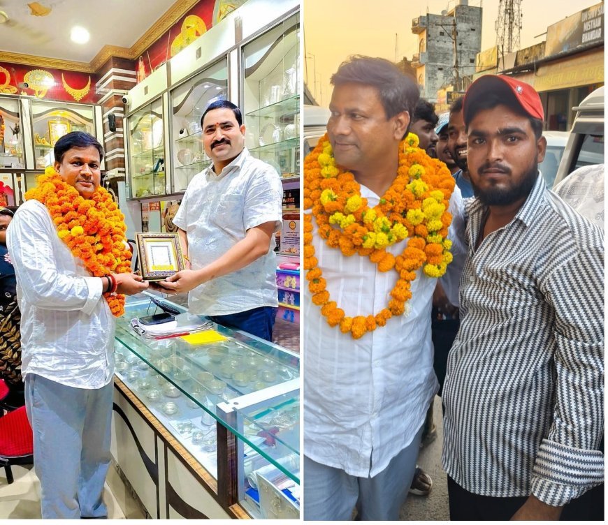 हरदोई: रवि चौधरी के भाजपा जिला अनुसूचित मोर्चा अध्यक्ष बनने पर संडीला में भव्य स्वागत