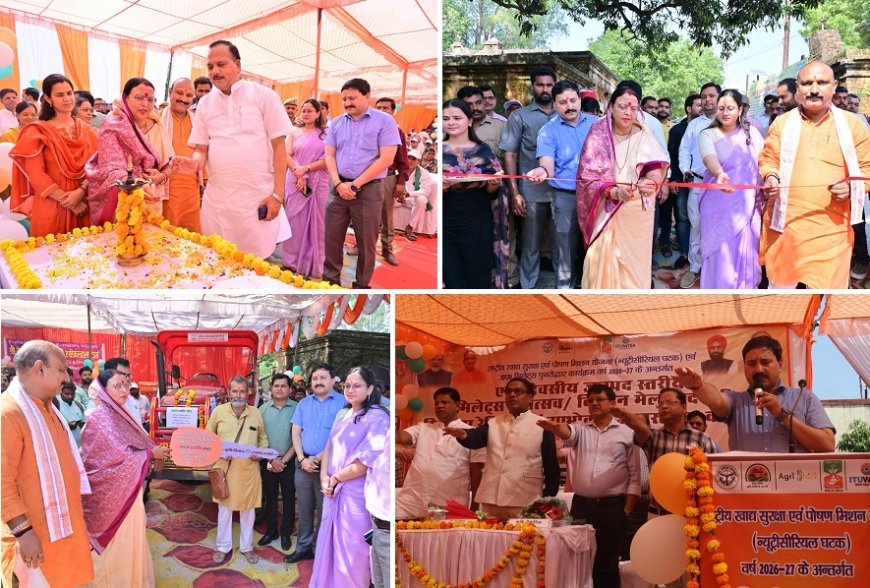 Hardoi News: हरदोई में मिलेट्स महोत्सव/किसान मेला: श्रीअन्न के पकवानों ने जीता दिल, डीएम ने किसानों को पराली न जलाने की दिलाई शपथ