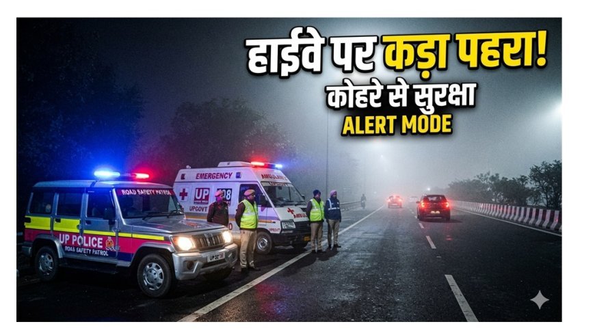 योगी सरकार अलर्ट! कोहरे और शीतलहर में हादसे रोकने के लिए हाईवे-एक्सप्रेसवे पर बढ़ेगी सुरक्षा, तैनात होंगे एंबुलेंस और रेस्क्यू वाहन