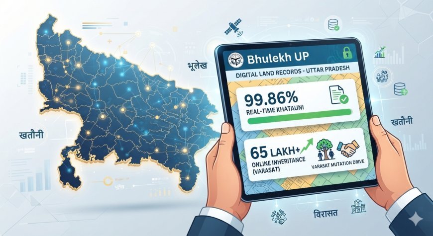 Digital Land Records: यूपी में भूमि रिकॉर्ड का डिजिटलीकरण तेज, 99.86% खतौनियों में रियल टाइम व्यवस्था पूरी; 65 लाख से अधिक वरासत ऑनलाइन दर्ज