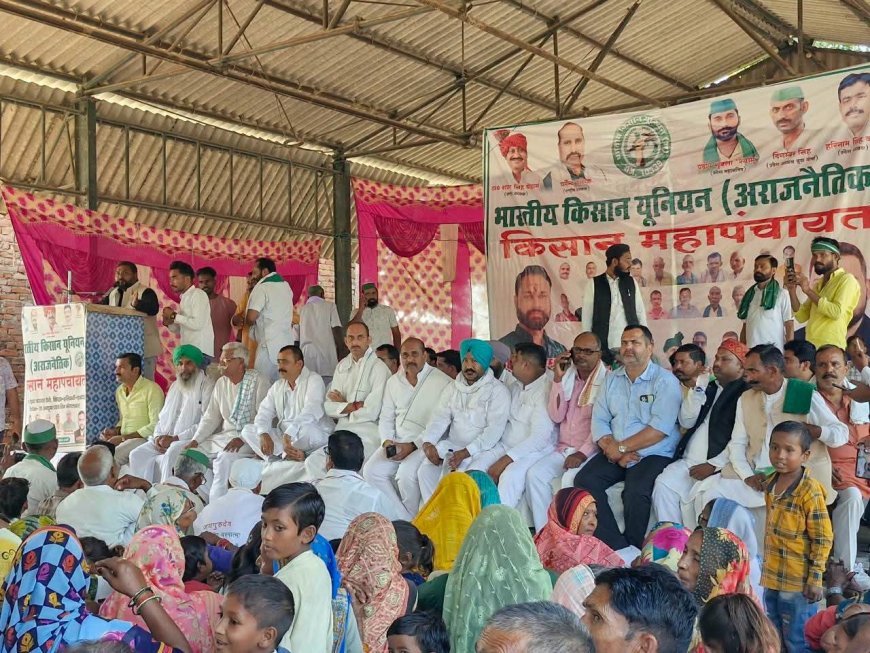 Kisan Andolan: हरदोई में किसान महापंचायत का बिगुल! चकबंदी निरस्तीकरण पर किसानों ने जताई जीत की खुशी, राहुल मिश्रा ने संभाली कमान तो श्यामू शुक्ला ने भरा जोश