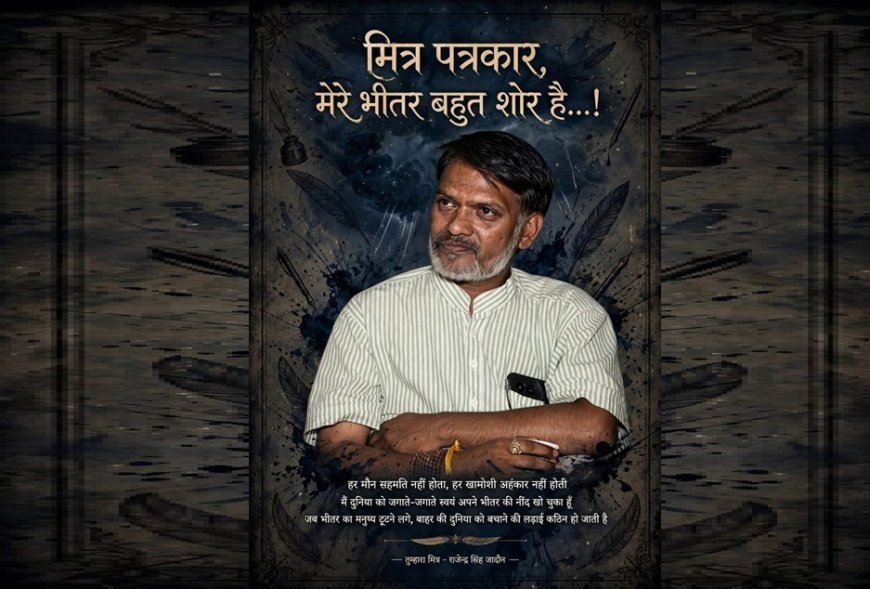 मित्र पत्रकार, मेरे भीतर बहुत शोर है…!