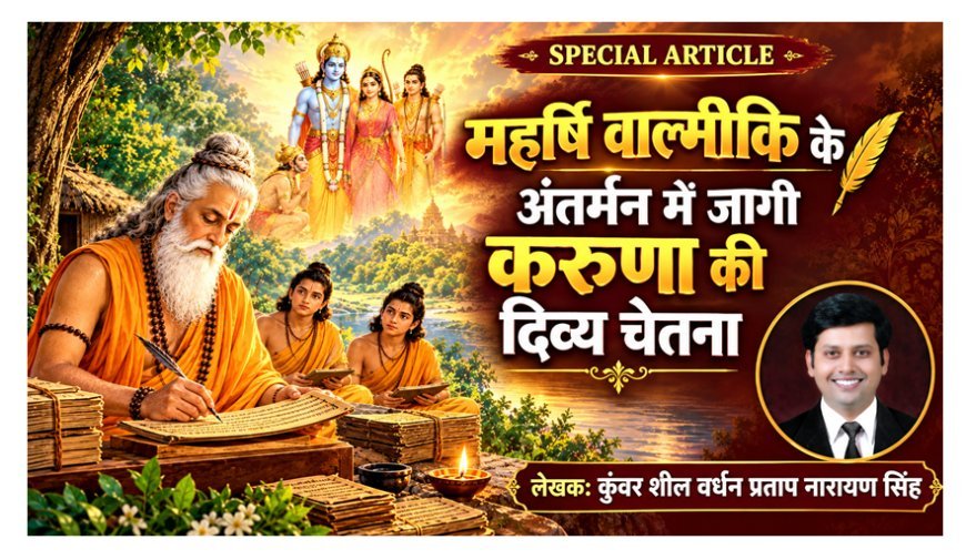 Special Article: महर्षि वाल्मीकि के अंतर्मन में जागी करुणा की दिव्य चेतना