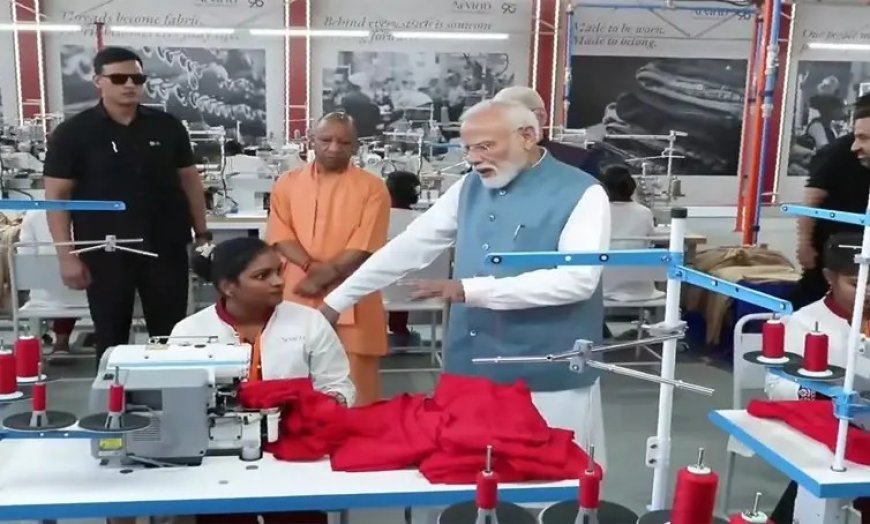 बेटियों की सुरक्षा का भरोसा देख बोले पीएम मोदी: 'योगी जी को थैंक्यू बोलो', वाराणसी में महिला कर्मचारी से दिलचस्प संवाद