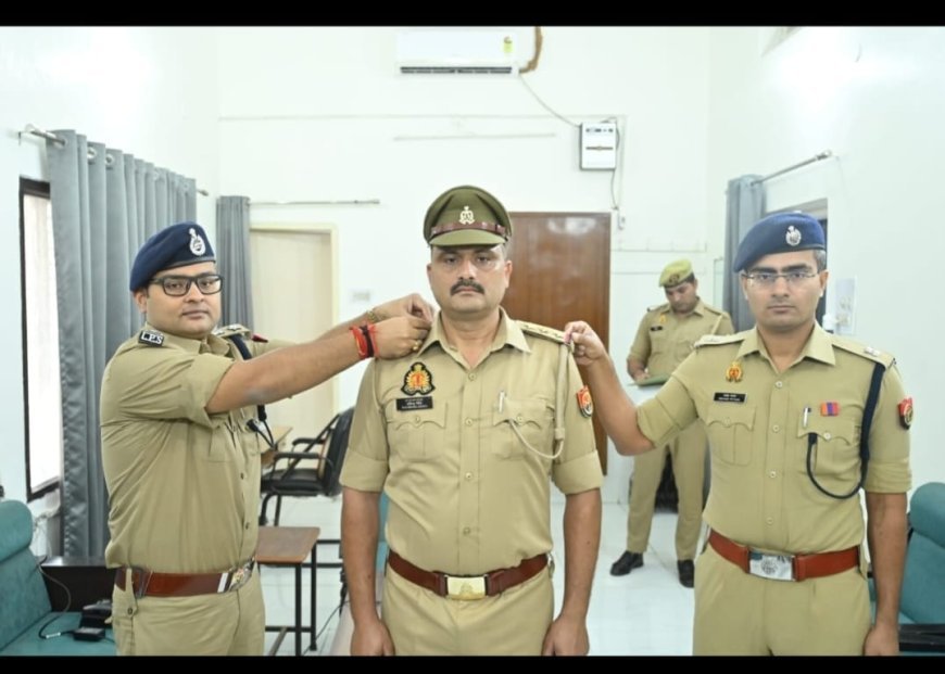 सहारनपुर में SI रविंद्र सिंह बने इंस्पेक्टर: एसएसपी अभिनंदन सिंह व एसपी देहात ने लगाए ट्रिपल स्टार, दी शुभकामनाएं