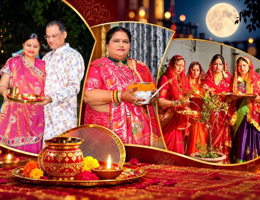 हरदोई में दिखा 'करवा चौथ' का चांद- सुहागिनों ने दिया अर्घ्य, जिला पंचायत अध्यक्ष सहित महिलाओं ने किया पारंपरिक पूजन