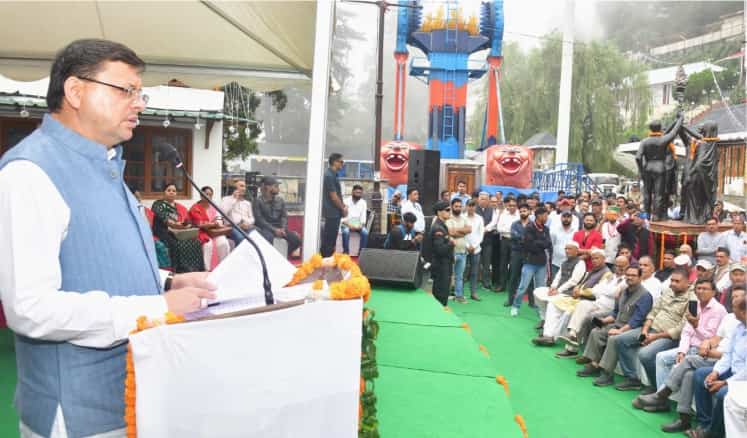 chief-minister-pushkar-singh-dhami-paid-tribute-to-the-martyrs-in-mussoorie - ina news 1