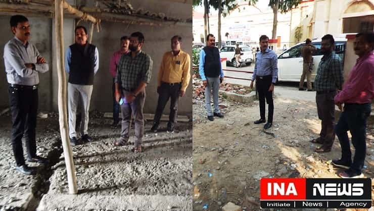Hardoi News District Magistrate inspected the auditorium room under construction