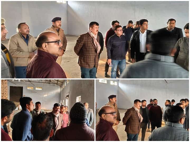 Saharanpur News District Election Officer inspected the Central Warehouse as a counting center for counting of votes.